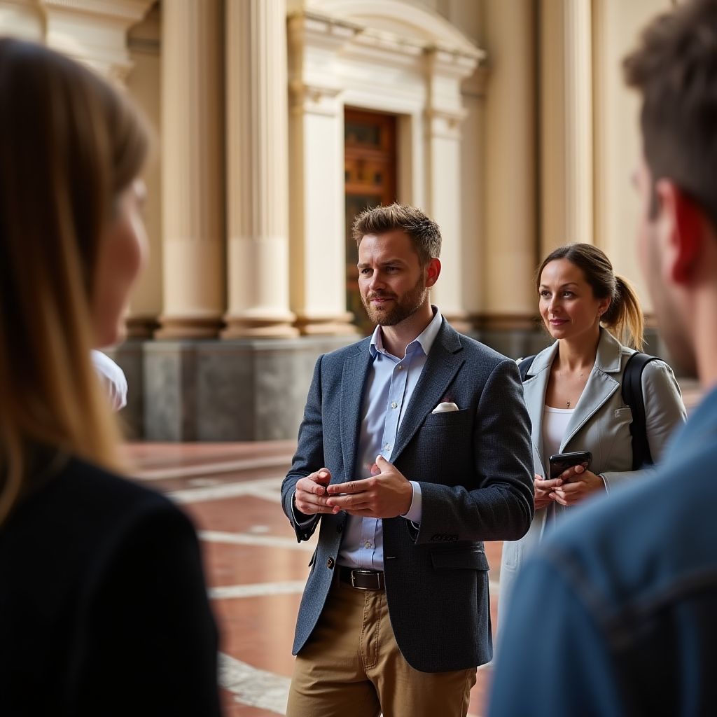 Guided tour at Parliament House