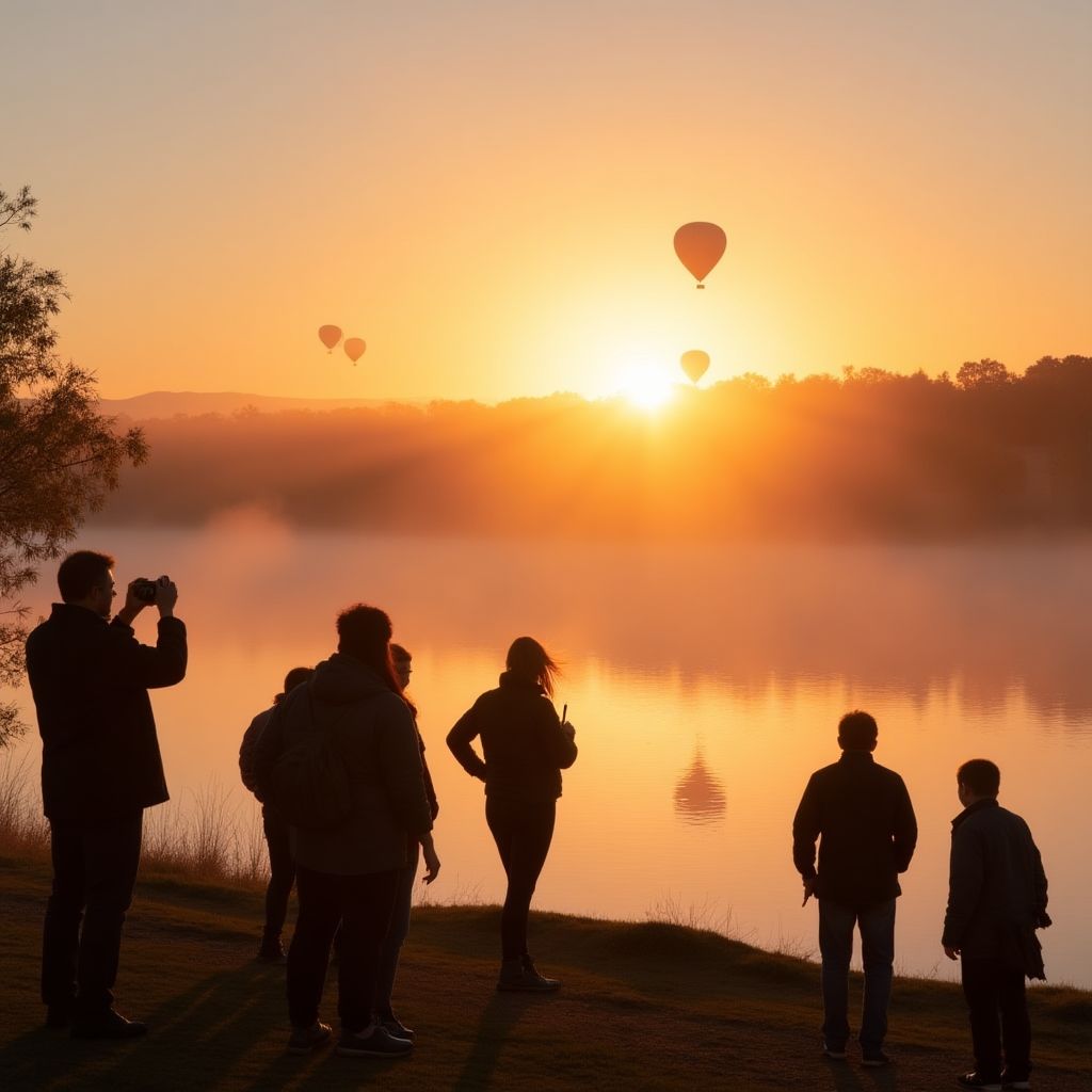 Photography workshop at sunrise